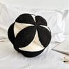 Nordic Style Plush Cushion With Piping For Living Room Decor And Bedside Use