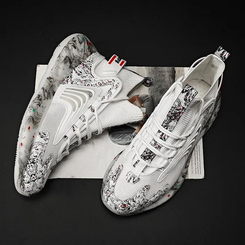 Men Boots Winter Snow Boots Plush Warm High Top Men Sneakers Fashion Sports Shoes Men Waterproof Non-Slip Tennis Shoes Male