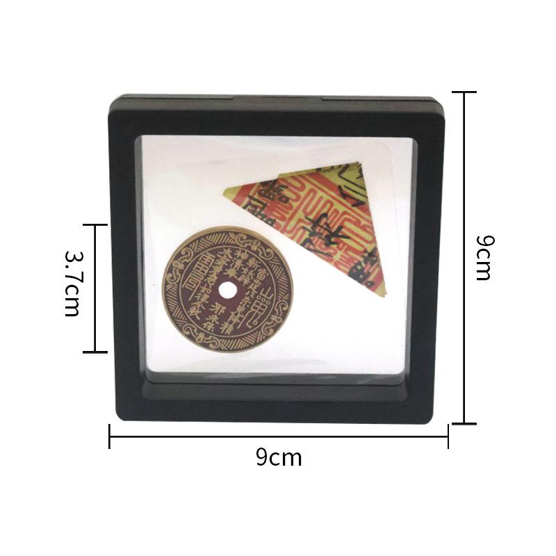 Antique Brass Coin Picture Frame With Chinese Lucky Money Design Prosperity Decoration Collectible Artifact For Home Office