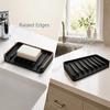 Non-Slip Soap Holder Diversion Sink Splash Guard Mat Drainage Soap Dish  for Bathroom and Kitchen