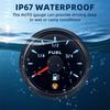 7 Color Backlight 52mm Fuel Level Gauge With Flashing Alarm 0-190ohm 240-33ohm 0-90ohm Oil Tank Meter Digital pointer Gauge