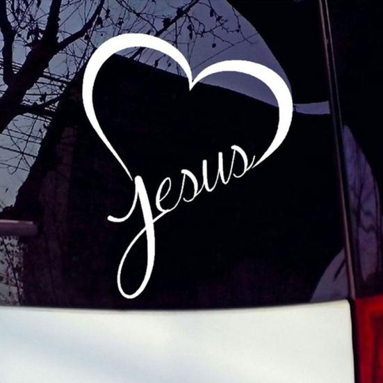 Jesue Heart Reflexní nálepka s ozdobnými nálepkami na karosérii kufru auta na nárazníku