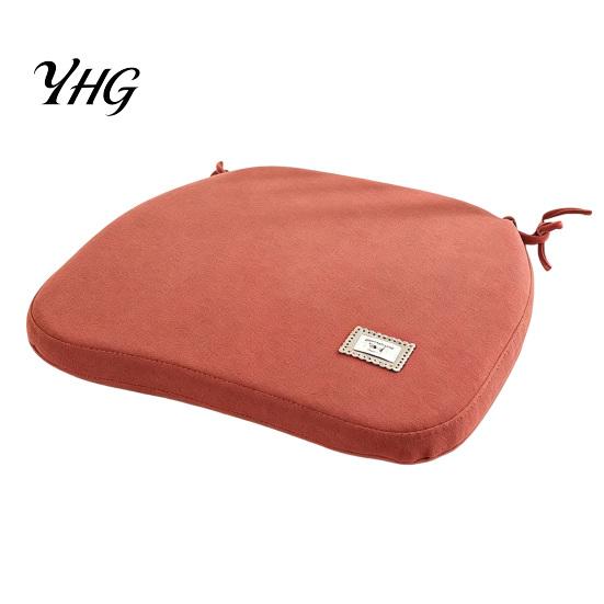 Cozy Fleece Seat Cushion for Winter Memory Foam Chair Cushion, Thickened Dining Pad with Straps, Replacement Wooden Chairs Non-Slip Backing, Washable
