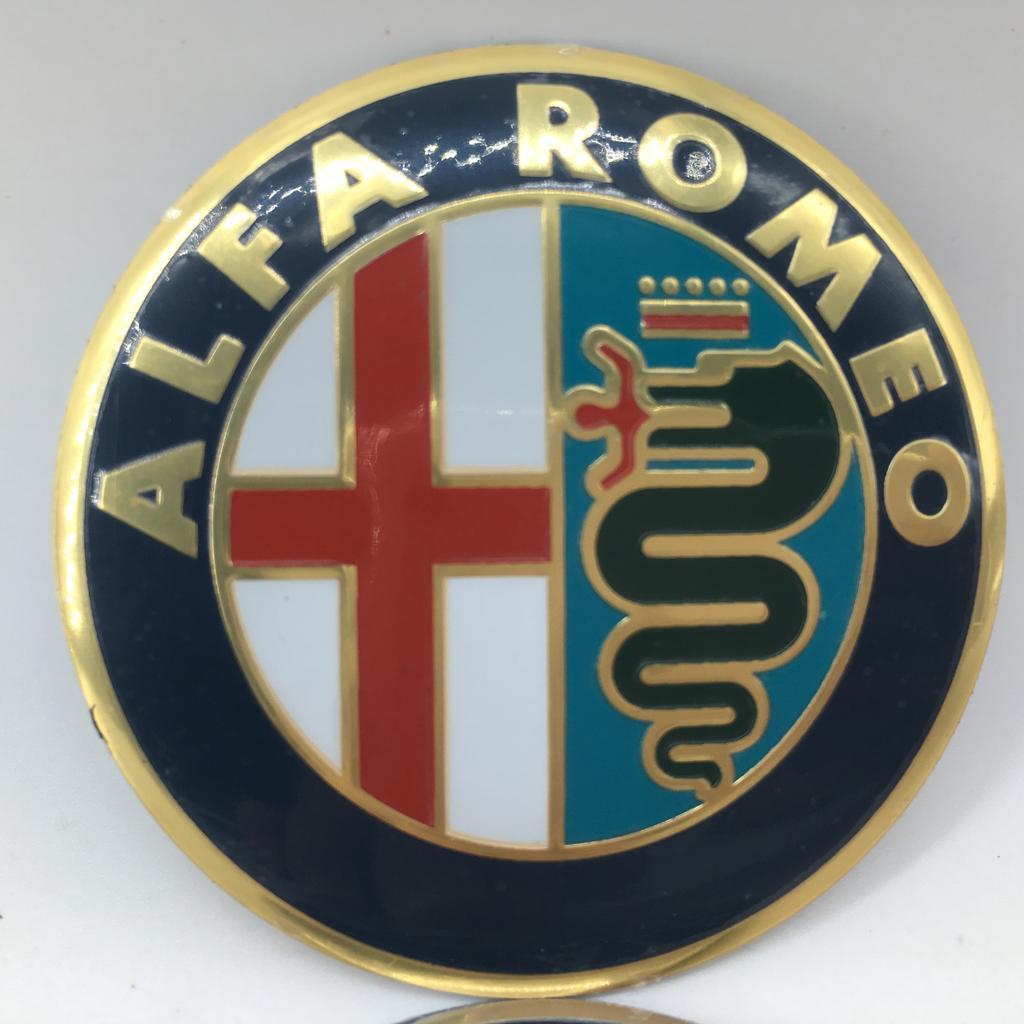 1X40mm 50mm 56mm ForAlfa Romeo Giulia Steering Wheel Badge Wheel Stickers Emblem Stelvio Giulietta Mito Tonale Brera Disco Vola
