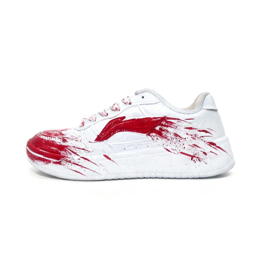 Li Ning Скользящая лодка Нескользящие Нескользящие Низкие Кеды для скейтборда Унисекс AGCS420-6(team912-) 35