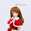 [Petite Marie] 13 DD Capa de Navidad Rojo Blanco Cuello Material de Terciopelo Muñeca de 60 cm Ropa de Muñeca BJD [Petite Marie] [No.0205]