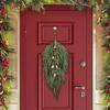 2pc60cm Simulated Soft-Glue Norfolk Needle Wall Hanging Christmas Tree Upside Down Vine Green Plant Holiday Decoration