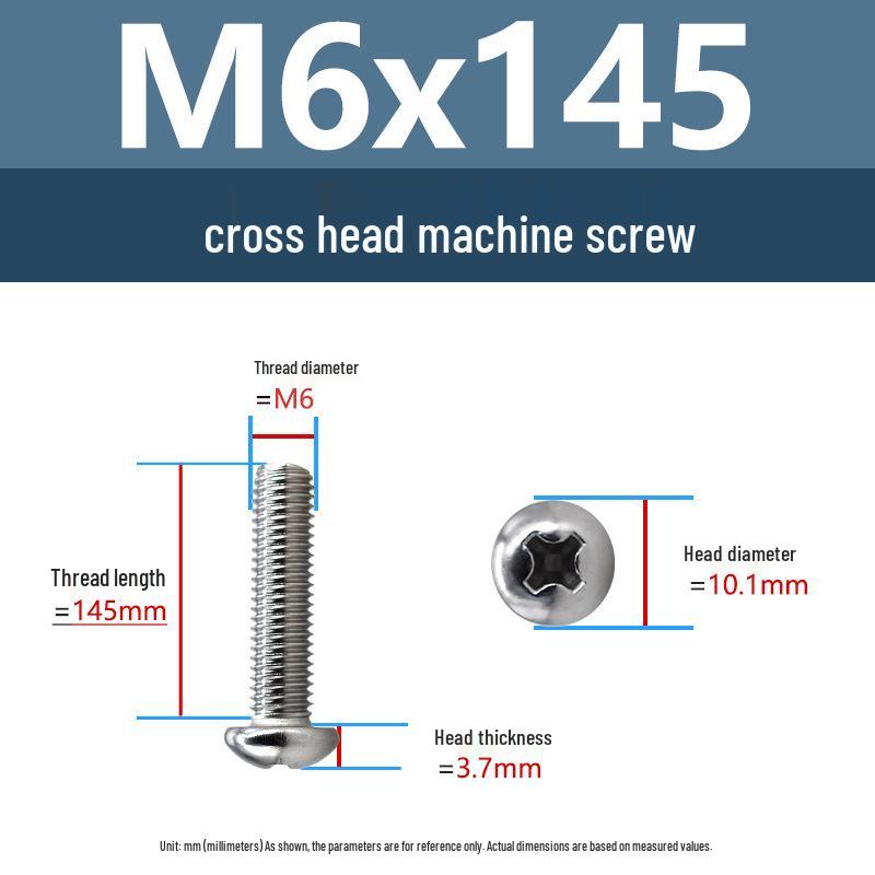 Yigu Direct 304 Edelstahl Kreuzschlitz Senkkopfschrauben M6-M10 Maschinengewinde