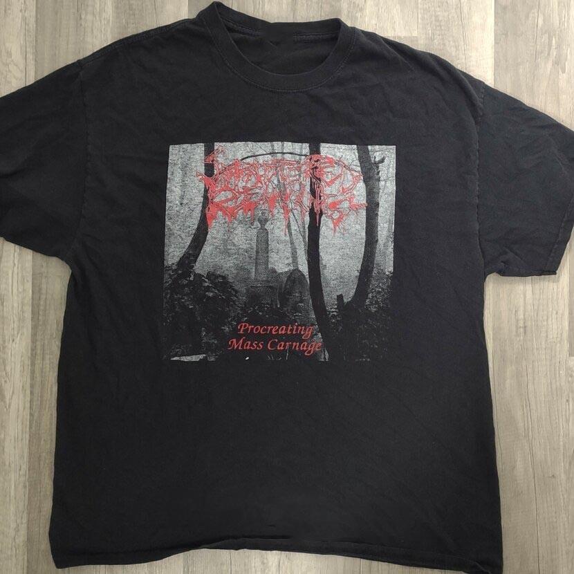 Scattered Remnants  Procreating Mass Carnage  Футболка Хлопковая футболка S-4XL US887 Унисекс футболка XL