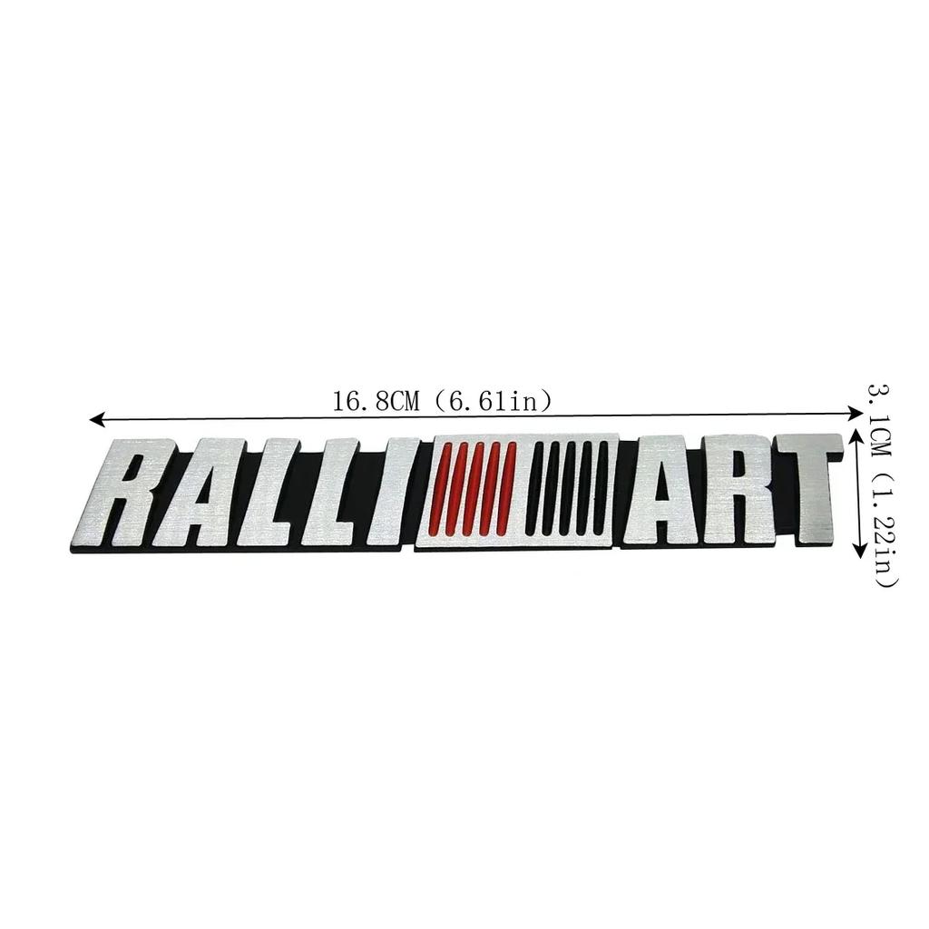 For Mitsubishi Ralliart ASX Lancer Pajero Outlander Eclipse Galant Mirage Metal Car Emblem Badge Sticker Rear Trunk Decals