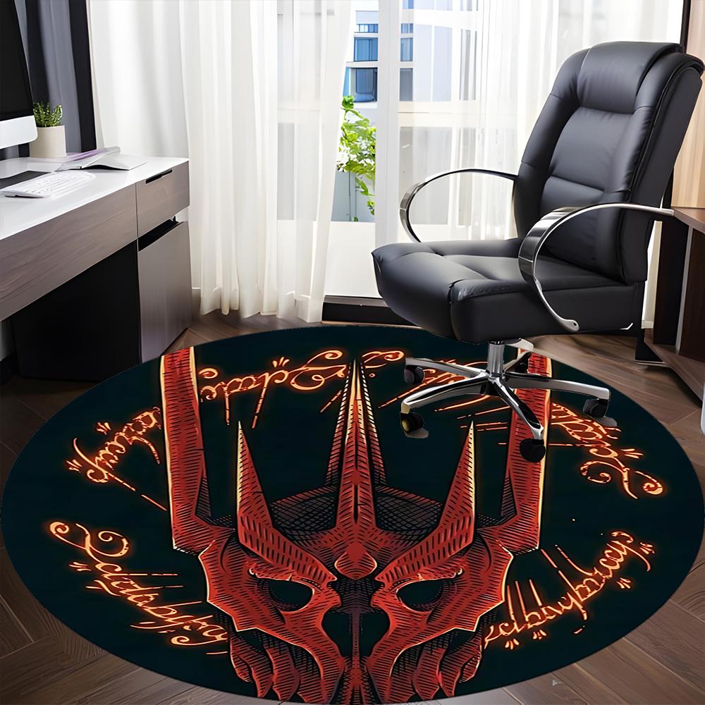 1pc The Lord of the Rings Office Round Area Rug, Under Office Chairs Bedroom Living Room Home Decor A1022181