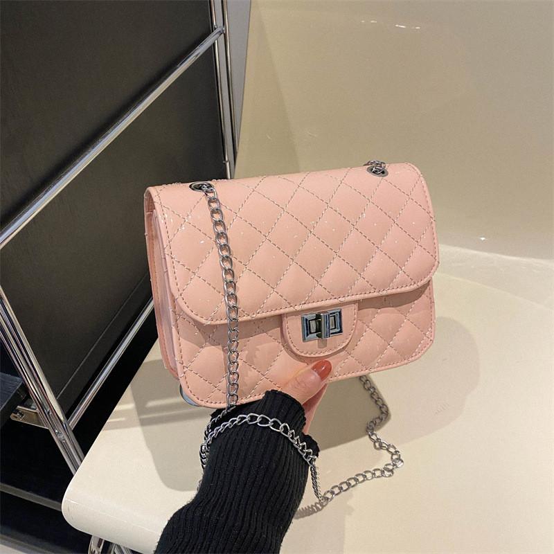 Trendy Korean Style Mini Shoulder Bag For Women In Chic Black Or Pink Color