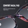 Unisex Fashion Reading Glasses Large Frame Far-sighted HD Anti-blue Light Glasses for Men Women Luxury Eyewear