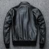 Baseball Uniform, Leather Flight Jacket, First-layer Cowhide Leather Jacket, Men's Short Lapel Jacket