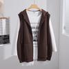 Autumn New Plus Size Hooded Korean Style Slimming Loose Casual Vest Jacket S5660