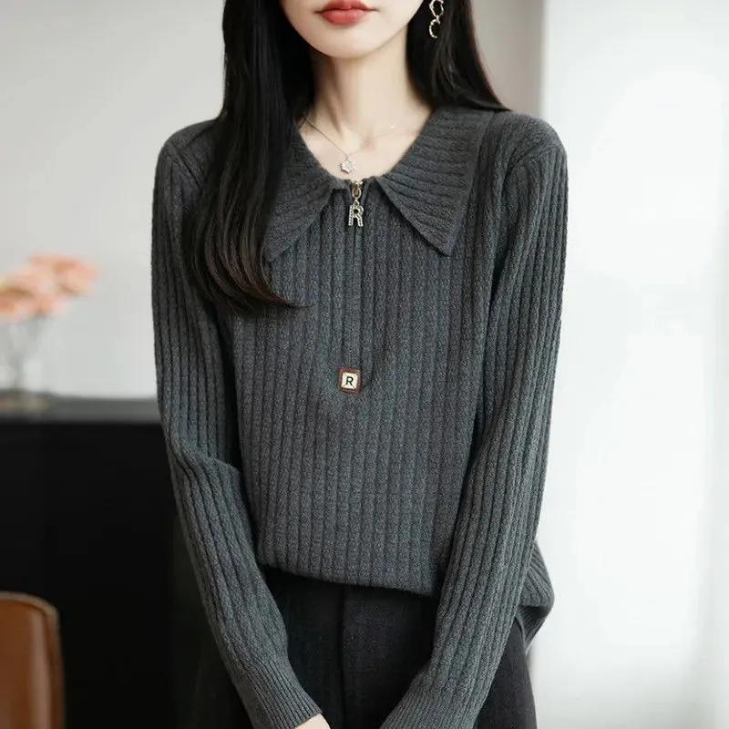 Sweater for Women Winter Thickened Pullover Warm Knitted Stretchy Long Sleeve Jumper Sweater Tops
