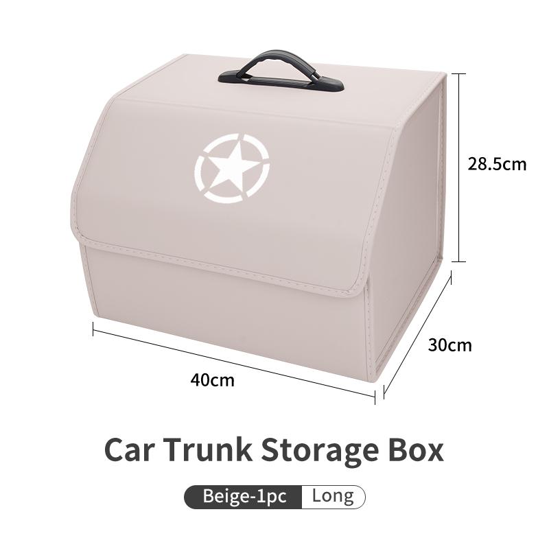 Car Trunk Storage Box Leather Tools Organizer Kit Accessories For Jeep Grand Cherokee Compass Patriot Renegade Wrang
