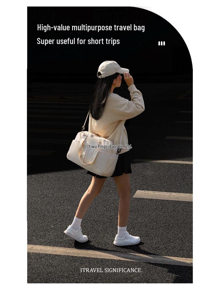 Lightweight Women's Travel Duffle Bag - Large Capacity, Portable, Carry-on for Short Business Trips and Hospital Storage