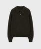 NOIRER Kid Mohair Crop Polo Knit (Khaki Brown)