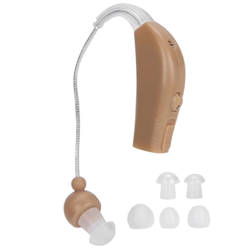 Lightweight Hearing Aid Low Distortion Behind Ear Voice Amplifiers Ear Care for Deaf Elderly (Prise  )