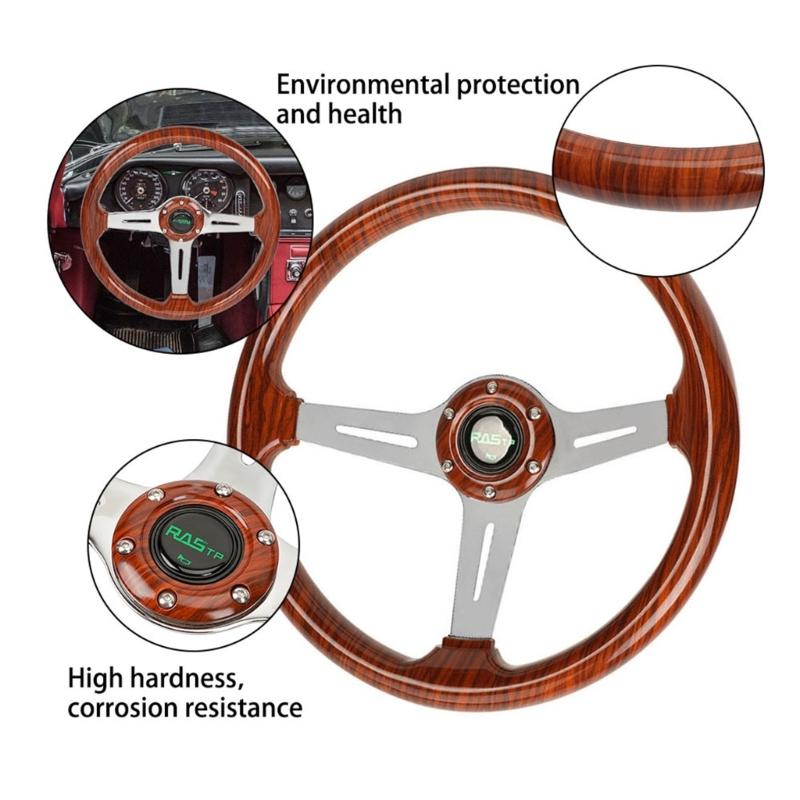 14-Inch Acryl Stuurwiel voor Auto Modificatie of Competitieve Gaming Verbeterde Controle & Precisie Eenvoudige Installatie