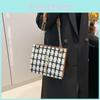 Fashionable Minimalist Plaid Chain Shoulder Bag For Women Stylish Everyday Use