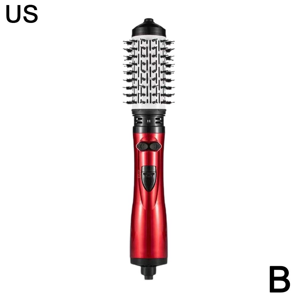 Replaceable Head 360 Rotating AirFlow Hot Air Brush Hair Straightener Curler Iron Volumizer Blowers Electric Hair Dryer Comb