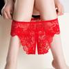 Women Sexy Open Crotch Panties Lace Transparent Thongs for Sex Lingerie Plus Size Briefs
