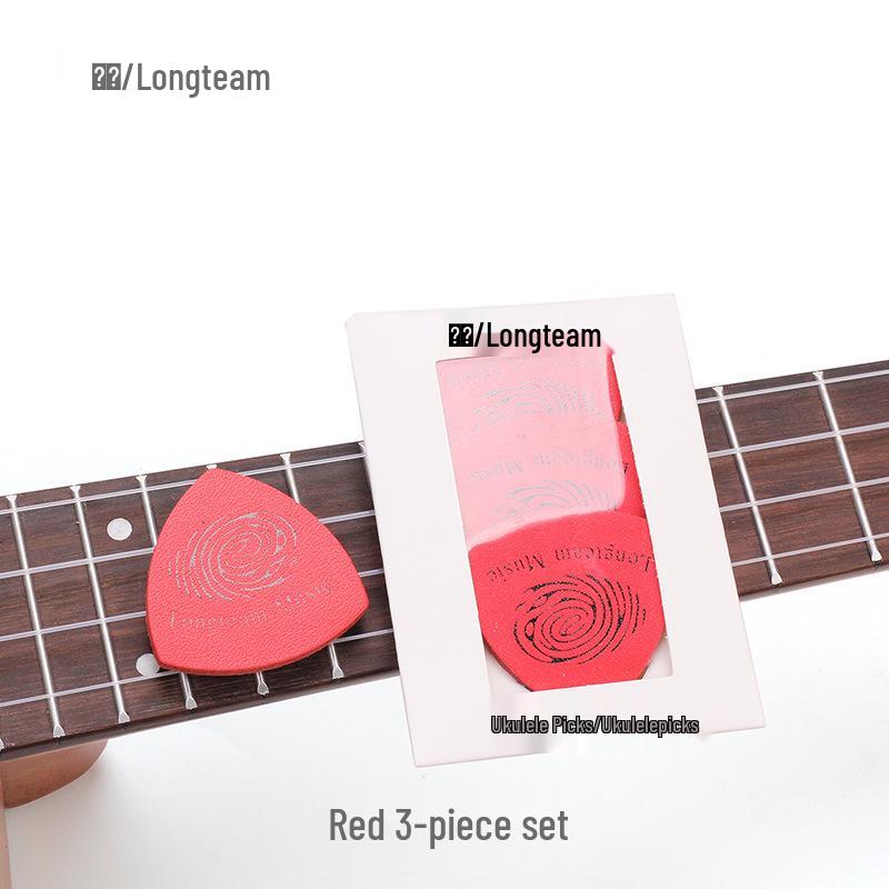 Langting Soft Leather Ukulele Finger Plectrum Pick Accessory Ukulele Suitable