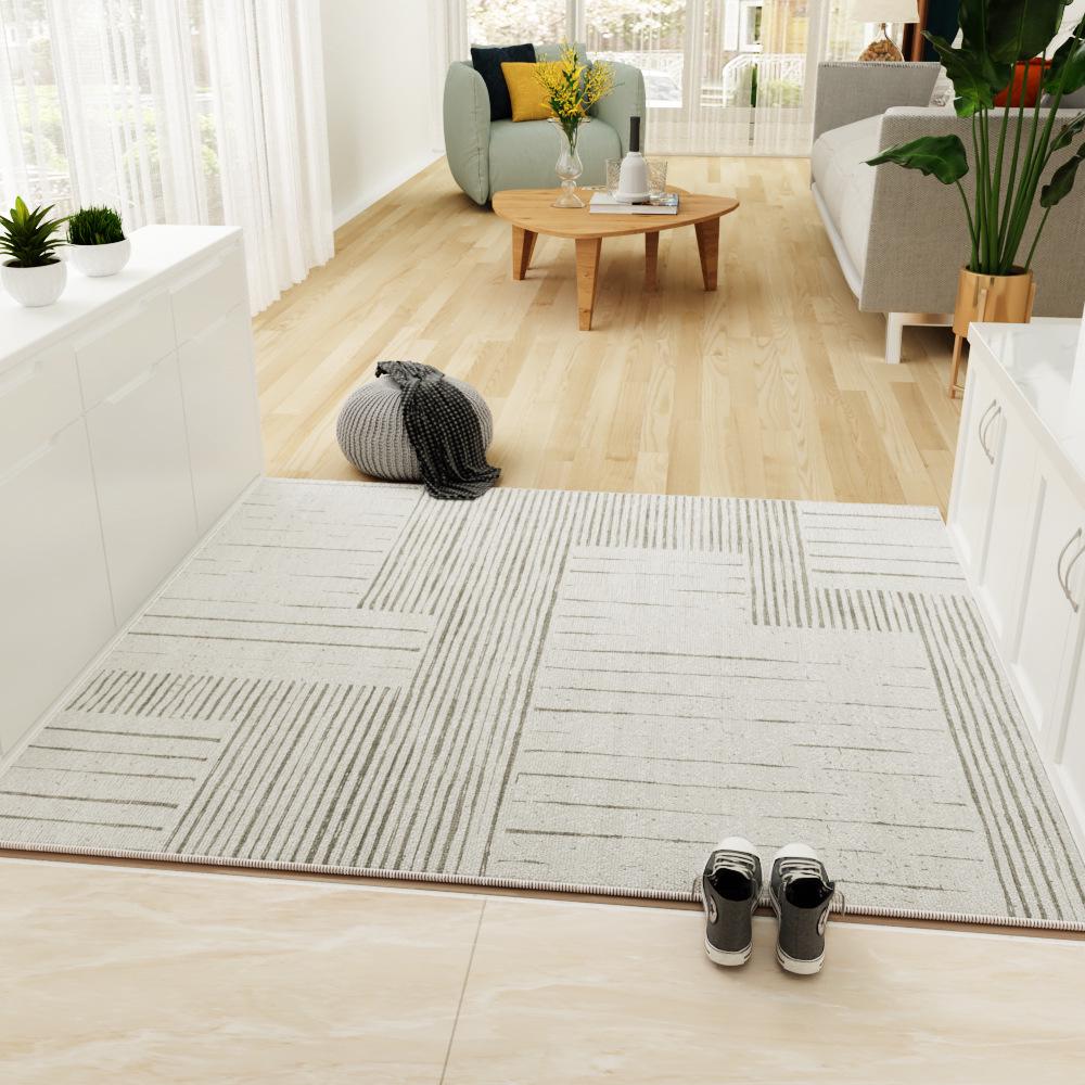 Wabi-Sabi Style Luxury Non-Slip Velvet Entrance Mat for Porch and Bedroom.