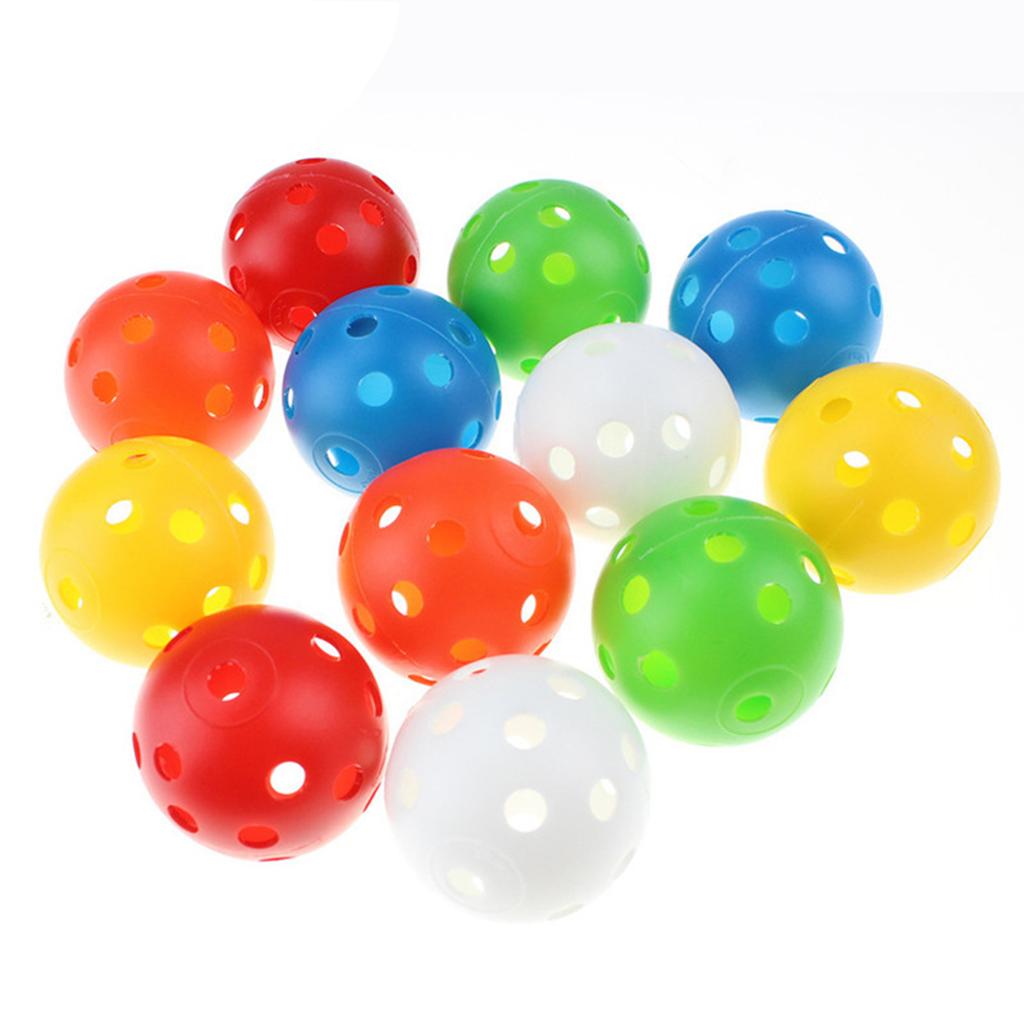 Airflow Practice Golf Ball, Small Golf Practice Ball Flight Hollow 41mm Golf Training Ball Plastic for Indoor & Outdoor