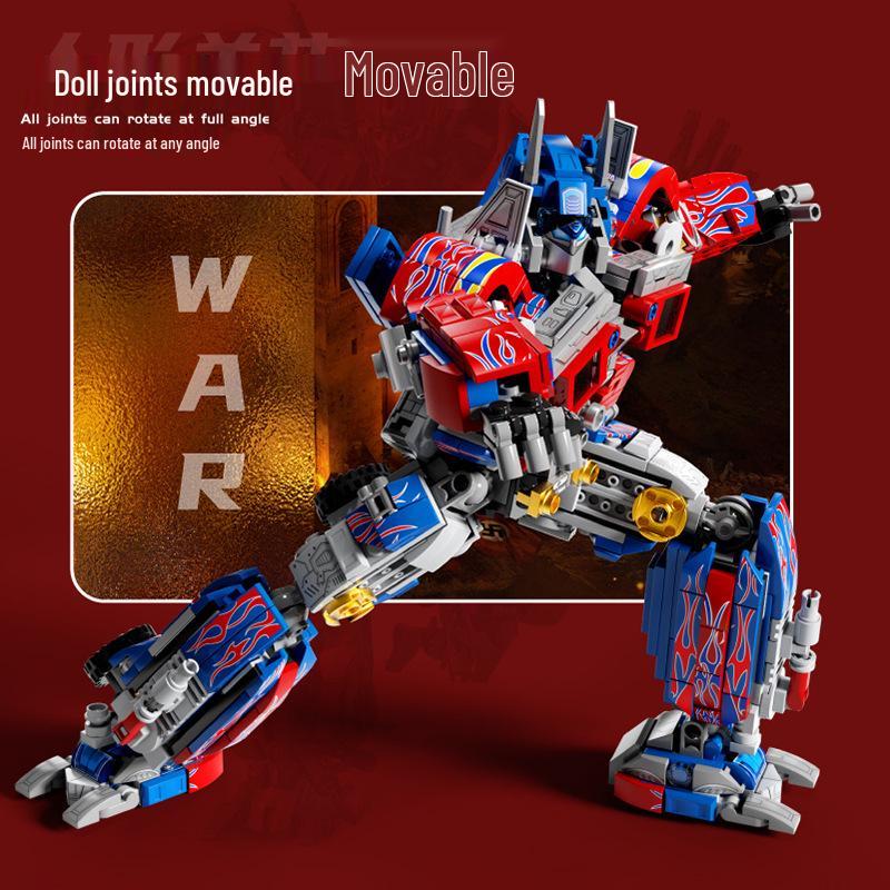 LeWan LW7013-14 Wasp Car Transformer Robot Model Assembly Building Blocks Toy