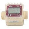 Digital Turbine Flow Meter 20BAR High Accuracy LCD Display G1 Male Thread Digital Fuel Flow Meter with 4 Measure Unit
