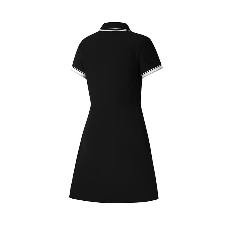 New FILA Golf Series Short Sleeved Dress Women's Pitch Black A11W525318F-BK