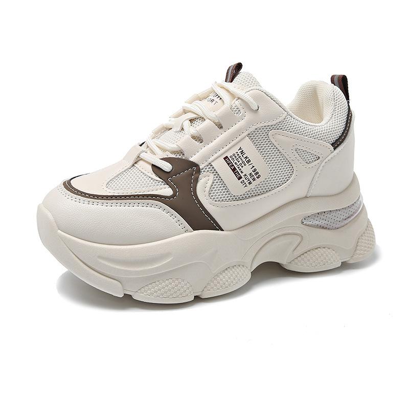 Mesh breathable thick-soled dad shoes women's 2025 new spring and summer height increase Internet celebrities show feet small leisure sports women's s