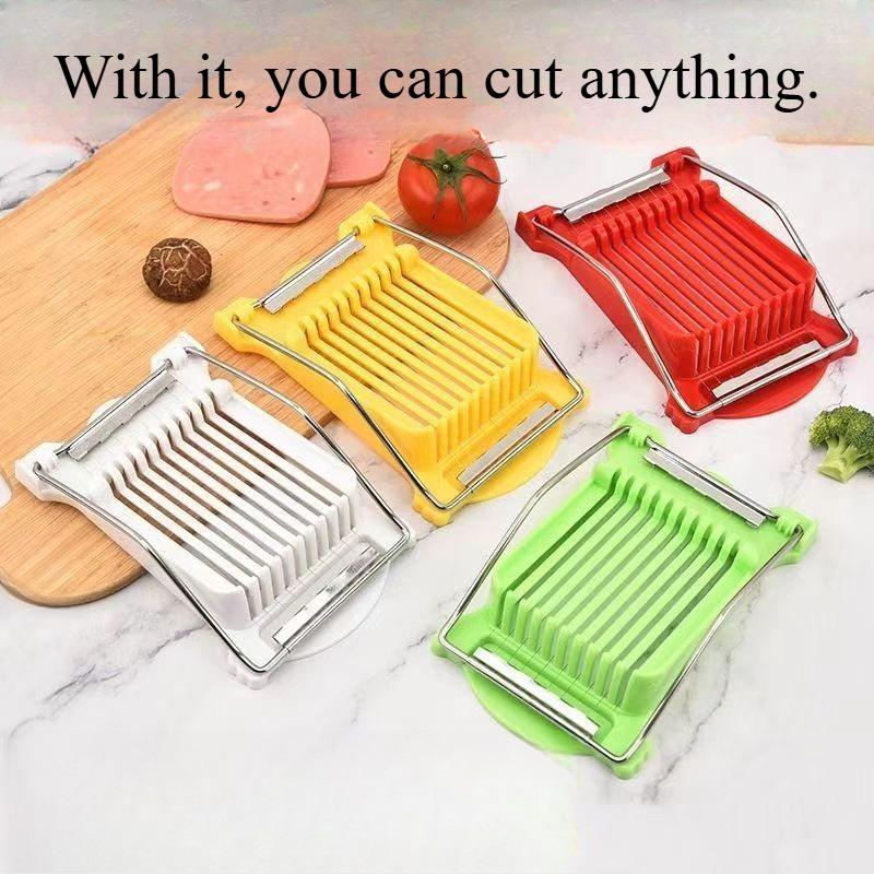 1 PZ affettatrice per prosciutto e salsiccia artefatto per affettare e tagliare a dadini strumento per affettare carne in scatola affettatrice per uova sode separatore di frutta