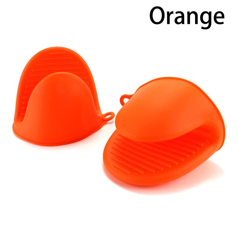 2 Pcs Oven Mitts Silicone Heat Resistant Pinch Mitts Anti Scalding Non Slip Gloves Clips Pot Holder Cooking Baking Oven Mitts