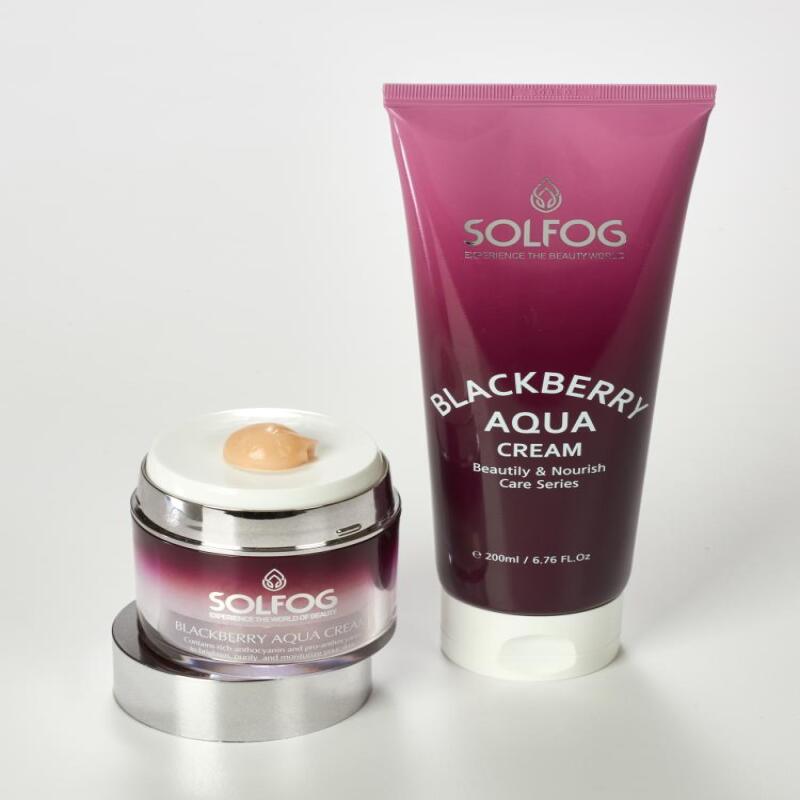 Solfog Blackberry Aqua Moisture Cream 50ml Water Glow Skin Wrinkle Relief 50ml