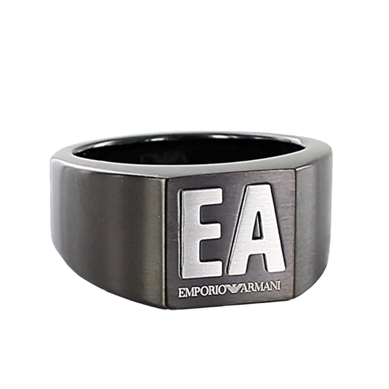 

[Emporio Armani] men s ring stainless ring gunmetal EGS2755060-v (no.3 No. 24) [product]