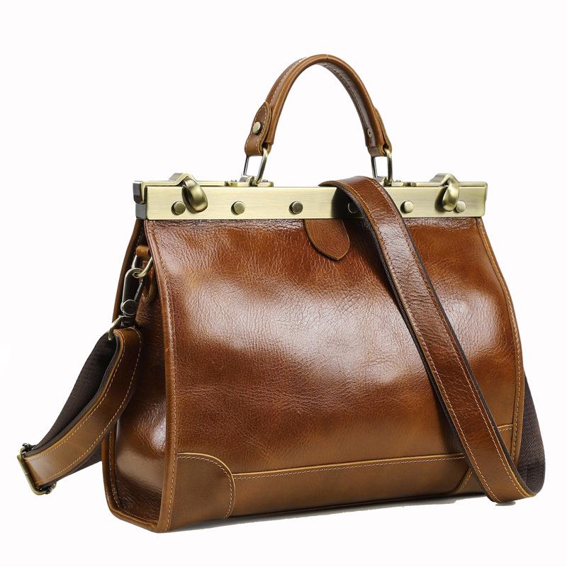 Black Angel Women s High-End Full-Grain Leather Handbag: Multi-Compartment, Large Capacity, Lightweight Luxury Design коричневый