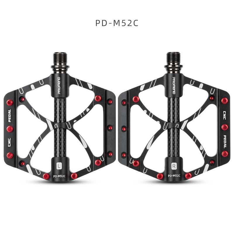 Promend Custom Lightweight Aluminum Bicycle Pedals Glossy Sealed Bearing Cnc Big Platform MTB Mountain Bike Pedal PD-M52C sealed bearing чёрный