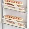Slide Style Egg Box Side Door of Refrigerator Double Layer Automatic Egg Rolling Kitchen Storage Anti Drop Helps Keep Fresh