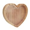 Heart Shaped Storage Box Transparent Acrylic Panel Wooden Display Case for Jewelry Coin Saving 20x18