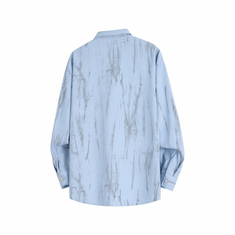 Autumn Men'S Casual Loose Long Sleeve Shirt Men'S Lapel Shirt Jacket