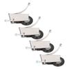 4Pcs Sliding Door Pulley Cam System Stainless Steel Mute Strong Bearing Hardware 40mm Diameter