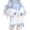 Light Blue Landmine Long Color Angel Check Sickly Light White Size M [XHSUKADO] Zip-Up Hoodie, Angel-inspired, Style, Women's/Men's, Sleeve,
