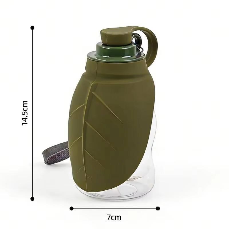 Mini Collapsible Silicone Pet Water Bottle Portable Foldable Bowl Outdoor Travel Leak-Proof Drinking Cup for Dogs Cats Hiking