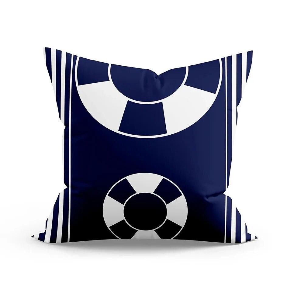 Nautical Theme Series Printed Pillowcases Home Decoration Living Room Sofa Cushion Cover Bedroom Room Dormitory Decoration