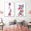 Nail Polish Watercolor Canvas Posters and Prints Cosmetic Salon Nordic Wall Art Pictures for Living Room Home Decoration