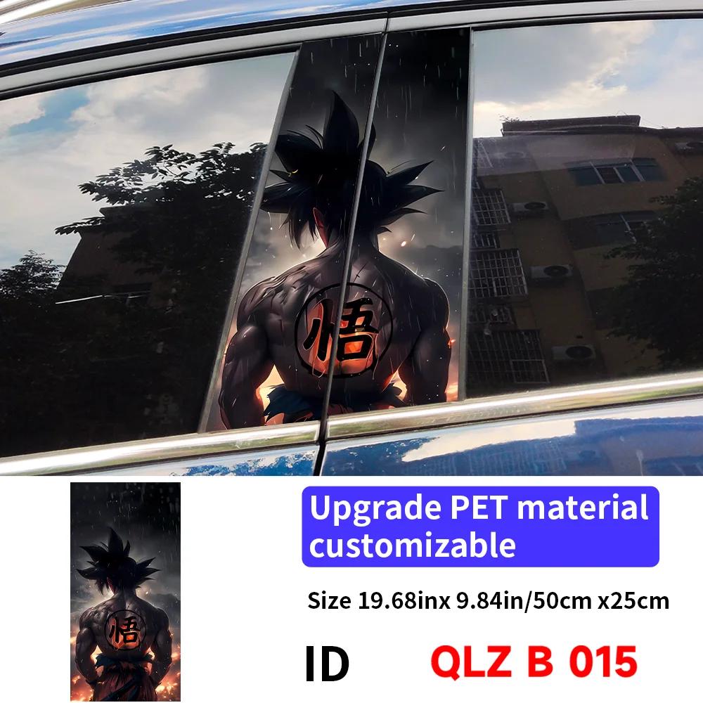 Anime Son Goku Car Stickers Car B-pillar Vinyl Decals Waterproof Auto Center Pillar Sticker Cover Scratches Decors Accessories